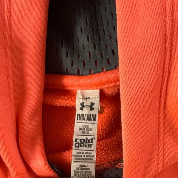 Under Armour Coral Hoodie with Blue Logo - Picture 4 of 4